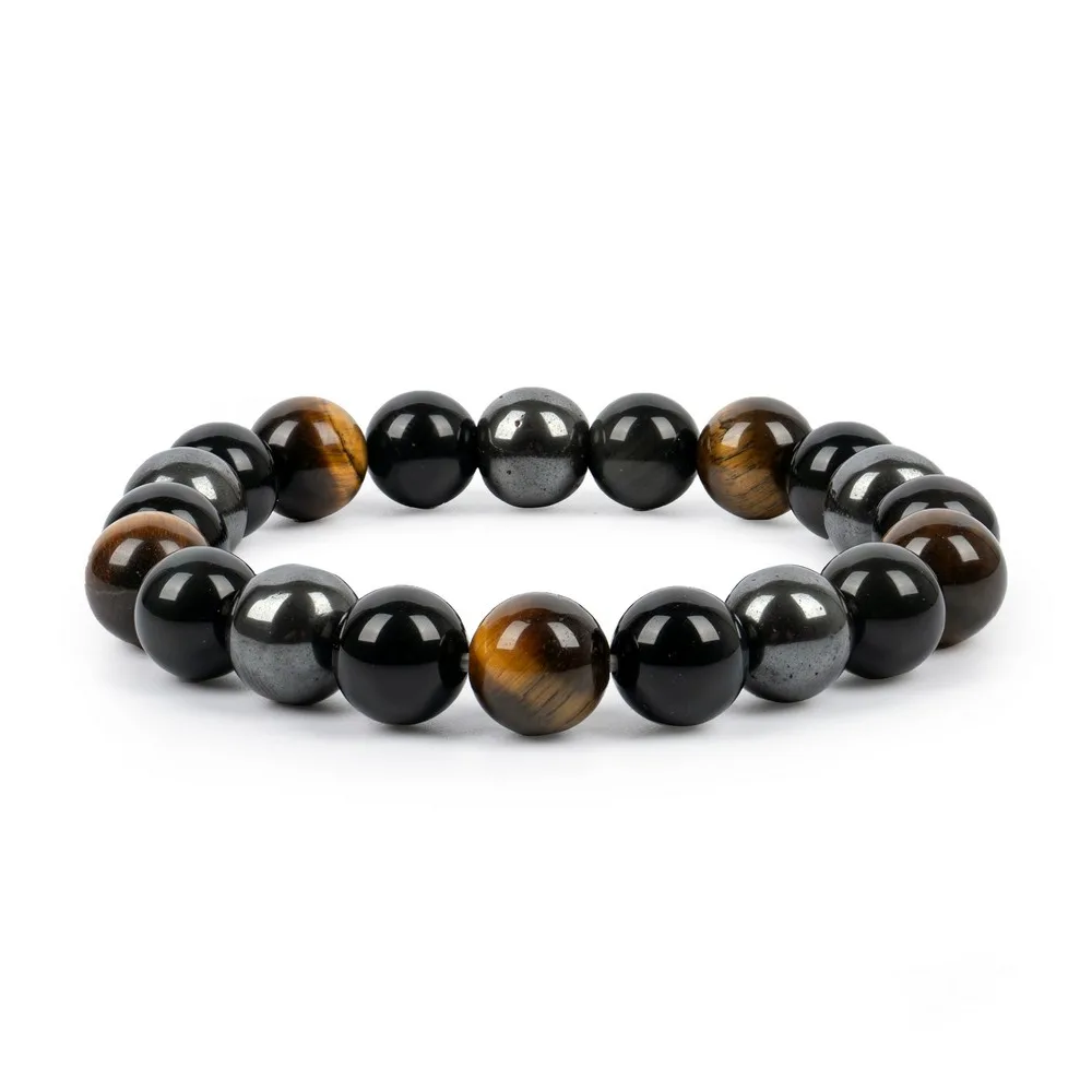 Triple Money 10 MM Bracelet — Gemstone Bracelets