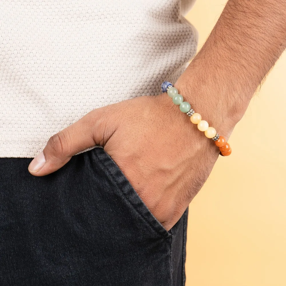 7 Chakra Stones Bracelets product image — Gemstone Bracelets