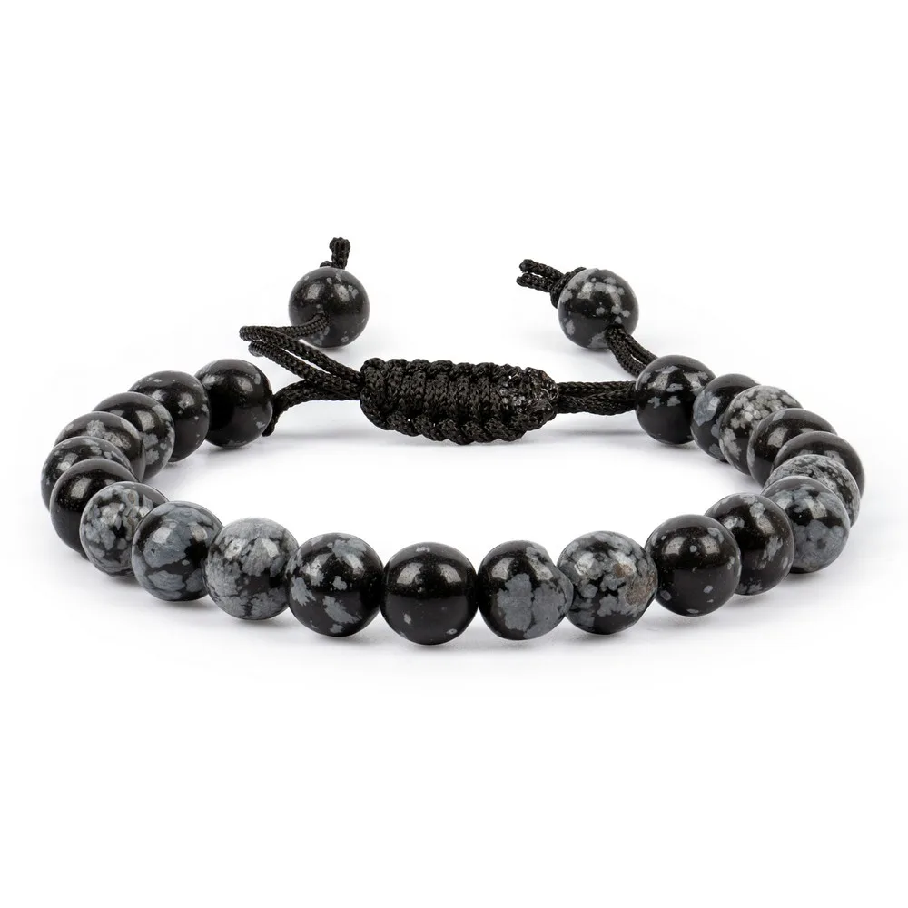 Snowflake Obsidian Bracelet — Gemstone Bracelets