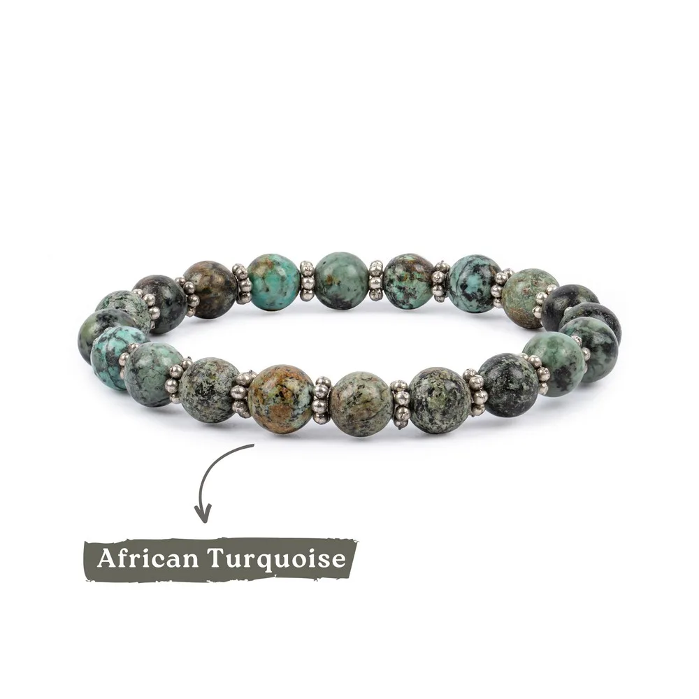 African Tourquise Bracelet product image — Gemstone Bracelets