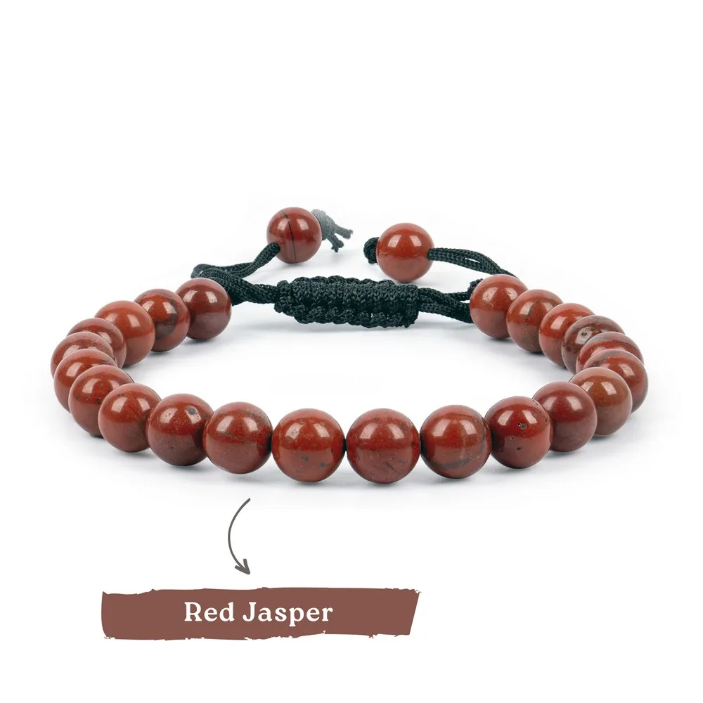 Red Jasper Bracelet product image — Gemstone Bracelets